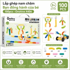Lắp Ghép Nam Châm Bạn Đồng Hành Của Bé 100pcs - Onshine 4406 - Bảng Chữ Cái Lắp Ghép Cho Bé
