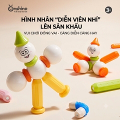 Bộ Que Nam Châm Bảy Màu Fun Play 100 Chi Tiết – Lắp Ghép Sáng Tạo Cho Bé 3+