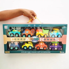 Bộ 8 Xe Đồ Chơi Poli Quán Tính Nhiều Mẫu Cho Bé 3 Tuổi+