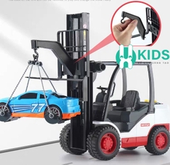 Đồ chơi ô tô mô hình xe bồn trộn bê tông cỡ lớn có nút quay nâng hạ hoạt động như thật kèm đèn nhạc cho bé