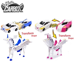 Đồ chơi xe ô tô va chạm biến hình robot ngựa kì lân unicorn siêu độc đáo cho bé