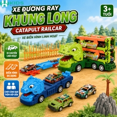 Bộ Xe Đường Đua Khủng Long Phóng Ô Tô – 5621