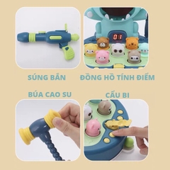 Đồ chơi đập chuột đa năng nhiều chế độ chơi vui nhộn có đèn nhạc - đồ chơi giáo dục sớm thông minh cho bé từ 2 - 6 tuổi