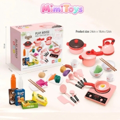 Bộ Đồ Chơi Nấu Ăn 36 Chi Tiết Cho Bé – XKIDS