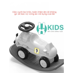 Xe chòi chân bập bênh 2 in 1 kiểu dáng mới, thiết kế hiện đại cho bé từ 12 tháng