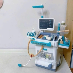 Xe Đẩy Bác Sĩ Đồ Chơi 26 Chi Tiết Size Đại Có Máy Đo Huyết Áp Cho Bé