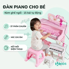 Đàn Piano Mini cho bé kèm mic thu âm, có kết nối điện thoại