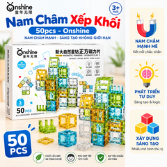 Nam Châm Xếp Khối Onshine 50 Chi Tiết – Đồ Chơi Lắp Ghép Sáng Tạo Cho Bé 3+