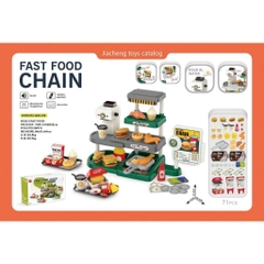 Quầy Đồ Chơi Cửa Hàng Thức Ăn Nhanh 71 Chi Tiết Cho Bé – Mã 668-139