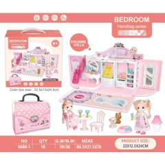 Túi Xách Búp Bê Biến Hình Phòng Ngủ Cho Bé – Mã 6688-1BB