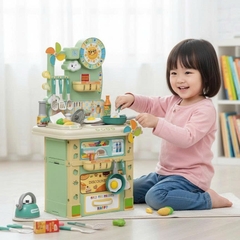Bộ Đồ Chơi Nấu Ăn Nhà Bếp 69cm 21 Chi Tiết Cho Bé