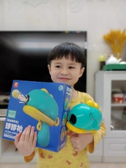 Đồ chơi súng bắn bóng nhựa dính hình khủng long cute kèm bảng phi tiêu tính điểm vui nhộn giải trí giảm stress cho bé