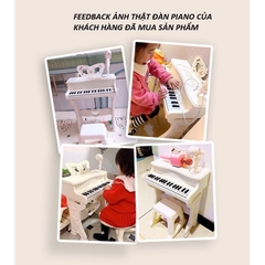 Đàn Piano Mini cho bé kèm mic thu âm, có kết nối điện thoại