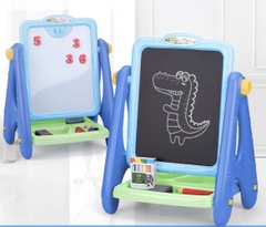 Bảng vẽ sáng tạo 2 mặt có từ tính cao cấp, xoá dễ dàng, không bám bụi có ngăn để dụng cụ học tập cho bé