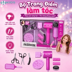 Bộ Trang Điểm Làm Tóc Chạy Pin Hair Salon Cho Bé