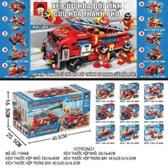 Bộ Lắp Ghép Đội Cứu Hỏa Thành Phố 11 Mẫu