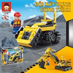 Bộ Lắp Ghép Đội Xe Công Trình 9 Mẫu
