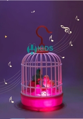 Đồ Chơi lồng chim hót có thể nhại lại tiếng giọng nói, cảm ứng tiếng vỗ tay có đèn nhạc cực vui cho bé