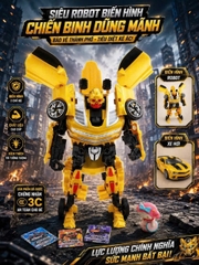 Robot Biến Hình Cỡ Lớn 870-7 - Robot Biến Hình Xe Thể Thao Vàng Cho Bé