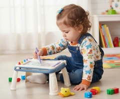 Bảng Vẽ Tự Xóa Có Chân Đứng Cho Bé – Bảng Vẽ Từ Tính Kèm Bút Và Con Dấu XKIDS