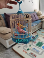 Đồ Chơi lồng chim hót có thể nhại lại tiếng giọng nói, cảm ứng tiếng vỗ tay có đèn nhạc cực vui cho bé