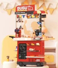 Xe Bán Đồ Ăn Nhanh Cỡ Lớn 102cm 77 Chi Tiết 889-290 Cho Bé