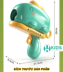 Đồ chơi súng bắn bóng nhựa dính hình khủng long cute kèm bảng phi tiêu tính điểm vui nhộn giải trí giảm stress cho bé