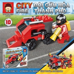 Bộ Lắp Ghép Đội Cứu Hỏa Thành Phố 11 Mẫu