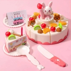 Bộ Đồ Chơi Cắt Bánh Sinh Nhật 85 Chi Tiết Có Đèn Nhạc Cho Bé
