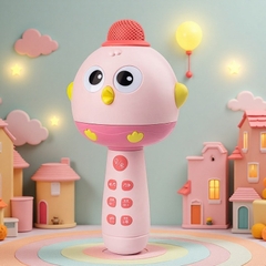 Micro Karaoke Bluetooth Cho Bé Hình Chú Gà – Micro Đồ Chơi Có Nhạc