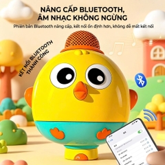 Micro Karaoke Bluetooth Cho Bé Hình Chú Gà – Micro Đồ Chơi Có Nhạc