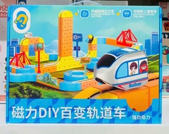 Đường Ray Xe Lửa Nam Châm 9836C - Xếp Hình Nam Châm Cho Bé