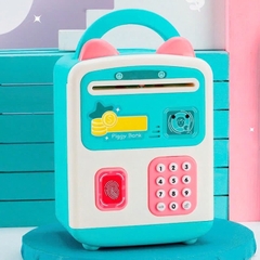 Két Sắt Đồ Chơi Tai Thỏ 2 Màu Xanh Hồng 9901 Cho Bé - Đồ Chơi XKIDS