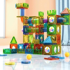 Nam Châm Kính 97pcs 9918B - Nam Châm Ánh Sáng Cho Bé