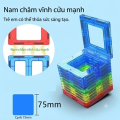 Bộ Xếp Hình Nam Châm Kính 97 Chi Tiết Cho Bé