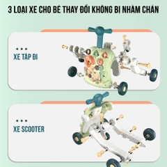 Xe Tập Đi Đa Năng 5 Trong 1 Cho Bé 9M+ – Bàn Chơi Tương Tác Phát Triển Kỹ Năng