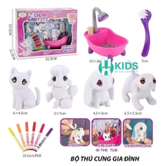 Đồ chơi tô màu con vật có thể rửa sạch và tái sử dụng cực kì thú vị, tô tượng thú cưng sáng tạo cho bé