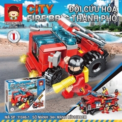 Bộ Lắp Ghép Đội Cứu Hỏa Thành Phố 11 Mẫu