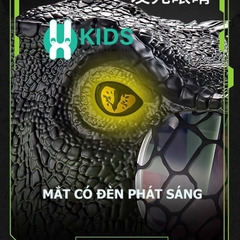 Đồ chơi khủng long hoá trang cỡ lớn, mặt nạ mũ trùm đầu hình khủng long có quai đeo kèm hiệu ứng nhạc đèn cho bé