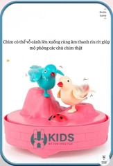 Đồ Chơi lồng chim hót có thể nhại lại tiếng giọng nói, cảm ứng tiếng vỗ tay có đèn nhạc cực vui cho bé