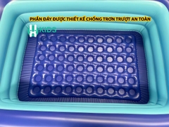 Bể bơi thành cao 3 tầng cao cấp cỡ lớn tới 2m6, hồ bơi phao bơm hơi điện dày dặn, đáy chống trơn trượt an toàn cho bé