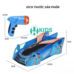 Đồ chơi xe ô tô leo tường điều khiển từ xa bằng lazer - tia hồng ngoại kèm pin sạc cho bé
