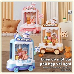 Đồ Chơi Máy Gắp Thú Có Bánh Xe Cho Bé