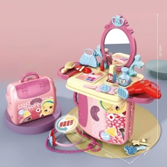 Bộ Bàn Trang Điểm Công Chúa Lắp Ghép Biến Hình Balo