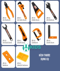 Đồ chơi ốc vít, lắp ráp kĩ sư 2in1 kết hợp ghế ngồi cỡ lớn cho bé có máy khoan điện, dụng cụ sửa chữa cho bé