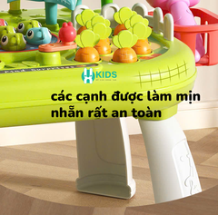 Bàn đồ chơi giáo dục sớm Montessori đa chức năng 6in1 cỡ lớn có câu cá, đập chuột giúp trẻ phát triển toàn diện kỹ năng