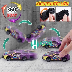 Đồ chơi xe ô tô lật nhảy 360 độ size lớn, chất liệu hợp kim cao cấp cho bé