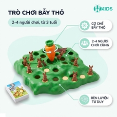 Bộ trò chơi thỏ vượt bẫy giải trí vui nhộn cho trẻ em và gia đình