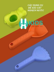 Bộ Vali kéo đồ chơi xúc cát cỡ lớn cho bé trai bé gái đi biển nghịch nước nhà tắm hình con vật dễ thương