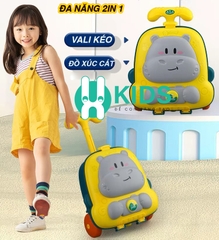 Bộ Vali kéo đồ chơi xúc cát cỡ lớn cho bé trai bé gái đi biển nghịch nước nhà tắm hình con vật dễ thương